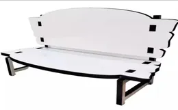 Banco memorial de mdf por sublimação para decoração de mesa, banco de amor em branco brilhante personalizado, novo fast3907095