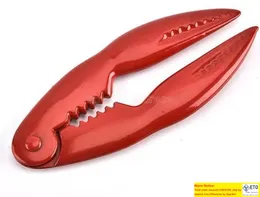 أدوات المطبخ الحرف الأحمر الحرف Seafood Clips Metal Craber Crab Lobster Crac Ker Seafoods Tool