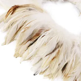 1000pcs Rooster Feathers Tail Fringe 10-15CM Chicken Feather Decoration Ribbon Craft Clothing Dresses Sewing Accessory Juju Hat