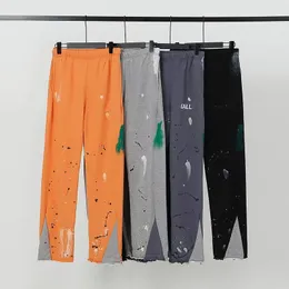 Designer maschile Pant High Street Pants for Men Panelli della tuta uomini Hip Hop Streetwear Oversize oversize a inchiostro design a punto jeans Weans Wear