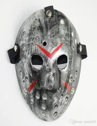 Retro Jason Maske Korku Komik Tam Yüz Maskesi Bronz Cadılar Bayramı Cosplay Kostüm Maskerade Maskeleri Korkunç Hokey Maskesi Parti Malzemeleri XV8299895