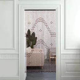 Curtain Door Chinese Style Bamboo Wood Beads Wave String Exquisite Handmade Decor Partition Divider for Rooms 231101