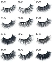 Mink Eyelashes 100 Hand Made 3D Triped Cross Scale False Eye Lashes Makeup Super Natural Long Fand