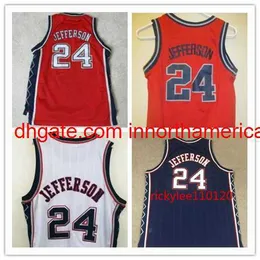 basketball jersey college Richard 24 Jefferson throwback mesh stitched embroidery custom big size S-5XL