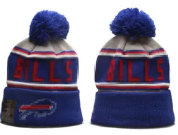 Buffalo Beanie Valeies Sox La NY Północnoamerykańska drużyna baseballowa Patch Zimowa wełna sportowy sportowy kapelusz pom czaszki A12