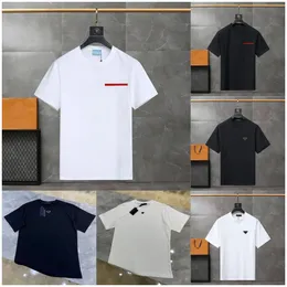 Verão novo algodão branco preto sólido t camisa masculina causal o-pescoço básico camiseta feminina carta impressão clássica topos