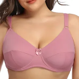 Bras Telimussto Women FeWire Plus Size 34 pokrycie bez wyściełanej bielizny Brassiere 36 38 40 4252 C D E F G Cup BH 231031