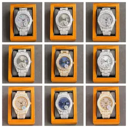 Montre de luxe reloj de pulsera con diamantes 40X12 mm movimiento mecánico automático de acero relojes para hombre Relojes de lujo Relojes de pulsera Relojes