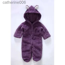 Overalls 0-12M Neugeborenen Baby Strampler Herbst Winter Warme Fleece Baby Jungen Mädchen Kostüm Baby Mädchen Kleidung Tier insgesamt Baby JumpsuitsL231