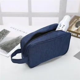 Sac à cosmétiques pour femmes et hommes, trousse de toilette unisexe à fermeture éclair, organisateur Portable de voyage, pochette de lavage de maquillage, sac à main 277g