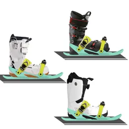 Dağcı Kramponlar Mini Kısa Kayak Paten Snowboard Botları Skiboards Taşınabilir Yetişkinler Kış Kış Açık Hava Sporları İçin Kısa Mini Skating Kayak Ayakkabı 231101