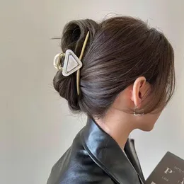 Projektanci spinki do włosów inne modne akcesoria gumka chwyt prosta do włosów odwrócona trójkąt marka tył głowy włosy