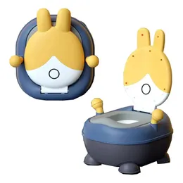 Seat Covers 0-7Years Training Toilet Seat Cartoon Rabbit Portable Children Pot Comfortable Backrest Kids Little Girl Toilet Chair 231101