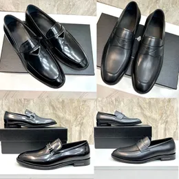 Borstade läder loafers mens designer loafer klänningskor formella skor bekväma triangulära läderskor populär samma stil som kändisar stor storlek 38 46