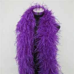 Andra evenemangsfest levererar 2 meter lila strutsfjäder boa trimmar kjol partycostume fluffy strutsfjädrar för hantverk diy bröllop dekorationer plommor 231031