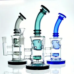 Tjockt glasrör Heady Beaker Bongs Hookahs Bubbler Rökning Water Pipe Recycler Oil Dab Rig Accessories