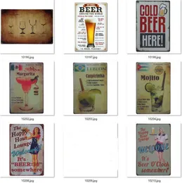 Metal Painting Beer Poster 4000 style Corona Extra Tin Signs Retro Wall Stickers Decoration Art Plaque Vintage Decor Bar Pub Cafe WLL