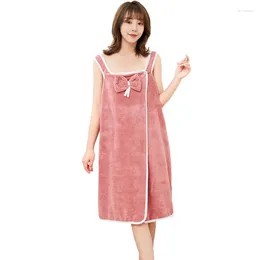 Женская одежда для сна, летний флисовый халат без рукавов с коралловым принтом, платье с легким дизайном на пуговицах, водопоглощающая свободная накидка для ванны