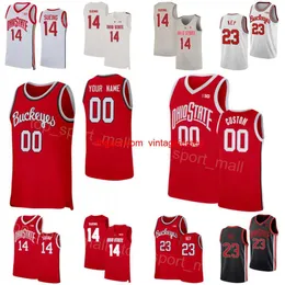 College Basketball Ohio State Buckeyes Jersey 10 Brice Sensabaugh 14 Justice Sueing 23 Zed Key 2 Bruce Thornton 4 Sean McNeil 13 Isaac Likkele Team NCAA