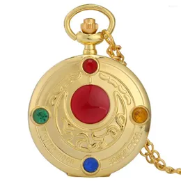 Cep Saatleri Zarif Vintage Altın Kolye 80 cm kazak zinciri ile anime kızlar için hediye izle