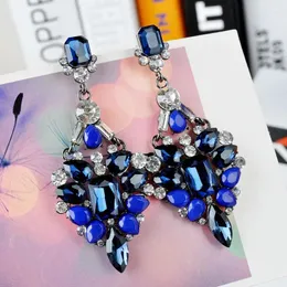 Dangle Earrings Lubov Big Crystal Rhinestone Drop repring Edrendy for Women and Girls Birthdy Hisport Gift Wedding Jewelry 2023