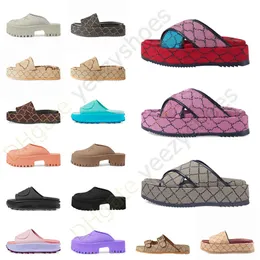 Classique Femmes Pantoufles Sandales De Luxe Coureur De Mousse Designer Sandels Diapositives Dames Célèbres Plates-Formes Chaussures En Plein Air Plage Pantoufle Clog Mule Sandlas 36-45