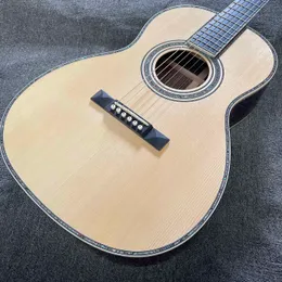 39 بوصة OOO BODY EUROPER TOP SOLID ROSEWOOD SIDE ABALONE ABALONING ACOUSTIC ACOUSTIC ELECTRY GUITAR