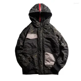 Camuflagem masculina Camuflagem Militar espessa que quente casaco 2023 Chapéu removível Jaqueta de inverno Homens de algodão Male Windbreaker Parkas externo Parkas