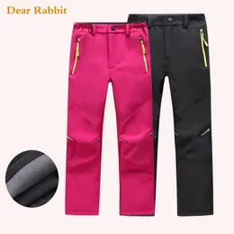 Trousers Autumn spring Children Warm girls leggings Trousers Kids Boy 10 12 years Winter windproof waterproof Sport Pants sweatpants 231031