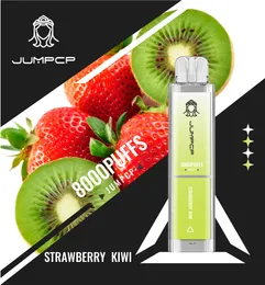 Original JUMPCP Crystal 8000 Puff E-Zigaretten Einweg-Vape-Stift 600 mAh wiederaufladbarer Akku 12 Geschmacksrichtungen 2 % 5 % Kapazität 15 ml VS Sky