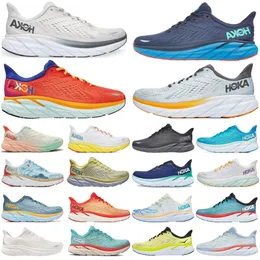 2023 Hoka One Clifton 8 Koşu Ayakkabı Atletik Ayakkabı Bondi 8s Karbon X 2 Spor Sneakers Şok Emici Yol Moda Erkek Kadınlar En İyi Tasarımcı Sneaker Boyutu 36-45
