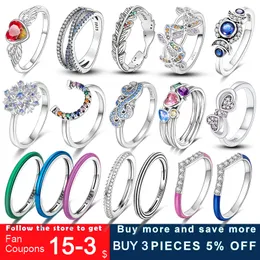 925 Silver Women Fit Pandora Ring Original Heart Crown Fashion Rings ME Styling Power Ring Pave Purple Bridal Sets Setting