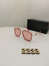 뜨거운 새로운 패션 빈티지 운전 선글라스 여성 야외 스포츠 디자이너 고급 선글라스 선글라스 선글라스 선글라스 상자 케이스 2233