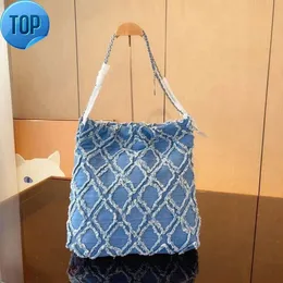 Designer saco denim saco de compras tote mochila designer de viagem mulher estilingue corpo mais caro bolsa com corrente de prata gabrielle q