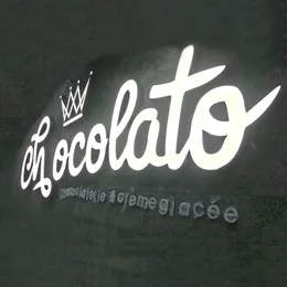 Chińskie producent dostawca montowany na ścianie Outdoor Pizza Store Oznakowanie logo Business 3D LED