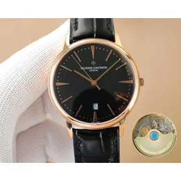 Vachernos Constantins Formal Mechanical Watch klasyczny luksusowe zegarki na nadgarstki V 81180 z datą luksus 40 mm Wysokiej jakości zwięzły prezent FirstChoice lodowany m yo7j