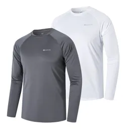 Kvinnors jackor zengvee 2 pack Men s långärmad upf 50 utslag vakter dykning UV -skydd Löst passform Simning snabb torkning surfing t -shirt 231101