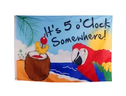 Whole 3x5 Ft Party Parrot Margaritaville flag For Happy Hour Its 5 OClock Somewhere4606244