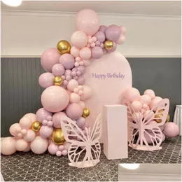 Decorazione per feste Decorazione per feste Palloncino rosa Ghirlanda Arco Kit Matrimonio Compleanno Decor Ballon Globos Forniture Palloncini in lattice Baby Showe Dh8E6