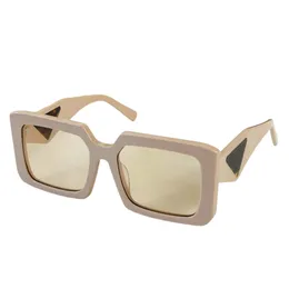 P* Modeaccessoires Sonnenbrillen, klassische Herren- und Damen-Marken-Vintage-Quadratrahmen mit goldenen großen Bügeln, lässige, vielseitige Designer-Brillen