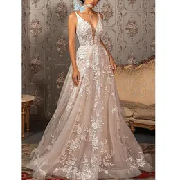 Vestidos Formales De Boho Encajado En V De Encierra En V Floral A