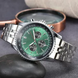 41 mm moda nowa luksusowa marka marek ogląda luksusowe kwarcowe zegarki kwarcowe ze stali nierdzewnej plamy sporty chronografie na rękę na rękę na rękę