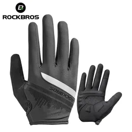 Guanti da ciclismo ROCKBROS Guanti da ciclismo da uomo Primavera Autunno Guanti da ciclismo per bici Sport Antiurto traspirante MTB Guanti da mountain bike Moto 231101