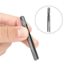 Mini tytanowe pincety małe tc4 tytanowe clip clip przenośne pincety pincetyczne Nipper edc narzędzie na zewnątrz kemping