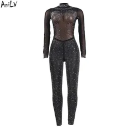 Ani kadın oyun filmi uzaylı ruhu sıkı tulum örgü sıcak düzeltme rhinestone parlak yıldızlı gökyüzü bodysuit cosplay kostümler cosplay