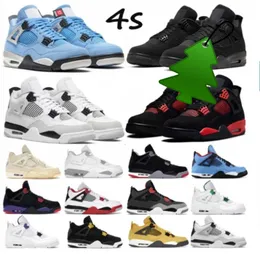 NB 2023 J4 Classic Jumpman 4 4s Buesball Buty Purple Metallic Pure Money Black Cat Fire Red Mens Train Air Jordas Jorden Shoe