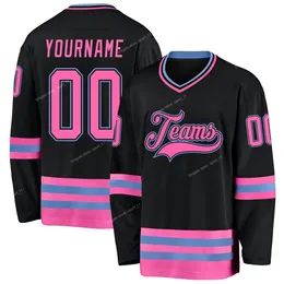 Camisa de softball de hóquei no gelo personalizada imprima seu nome número equipe esportes competição roupas de treinamento para homens mulheres camisa de rua hóquei no gelo camisas de hóquei no gelo