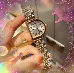 Amerikaans high-end merk quartz horloge dames roestvrij staal waterdicht klok klein goud zilver kleur schattig tank serie wijzerplaat super liefhebbers ultra dunne horloge geschenken