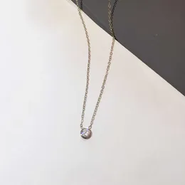Дизайнерские ювелирные изделия Diamants легки подвесные ожерелья Diamond D'Amour Love Ожерелье для женщин -девочек Collier Bijoux Big Silver Gold Cross Cross Fine Chain