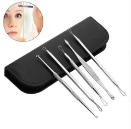 Drop statek 5pcs/set Profesinal Blackhead Whitehead narzędzia do usuwania narzędzia do pielęgnacji skóry przebrania przebrania trądziku ekstraktor pryszcz